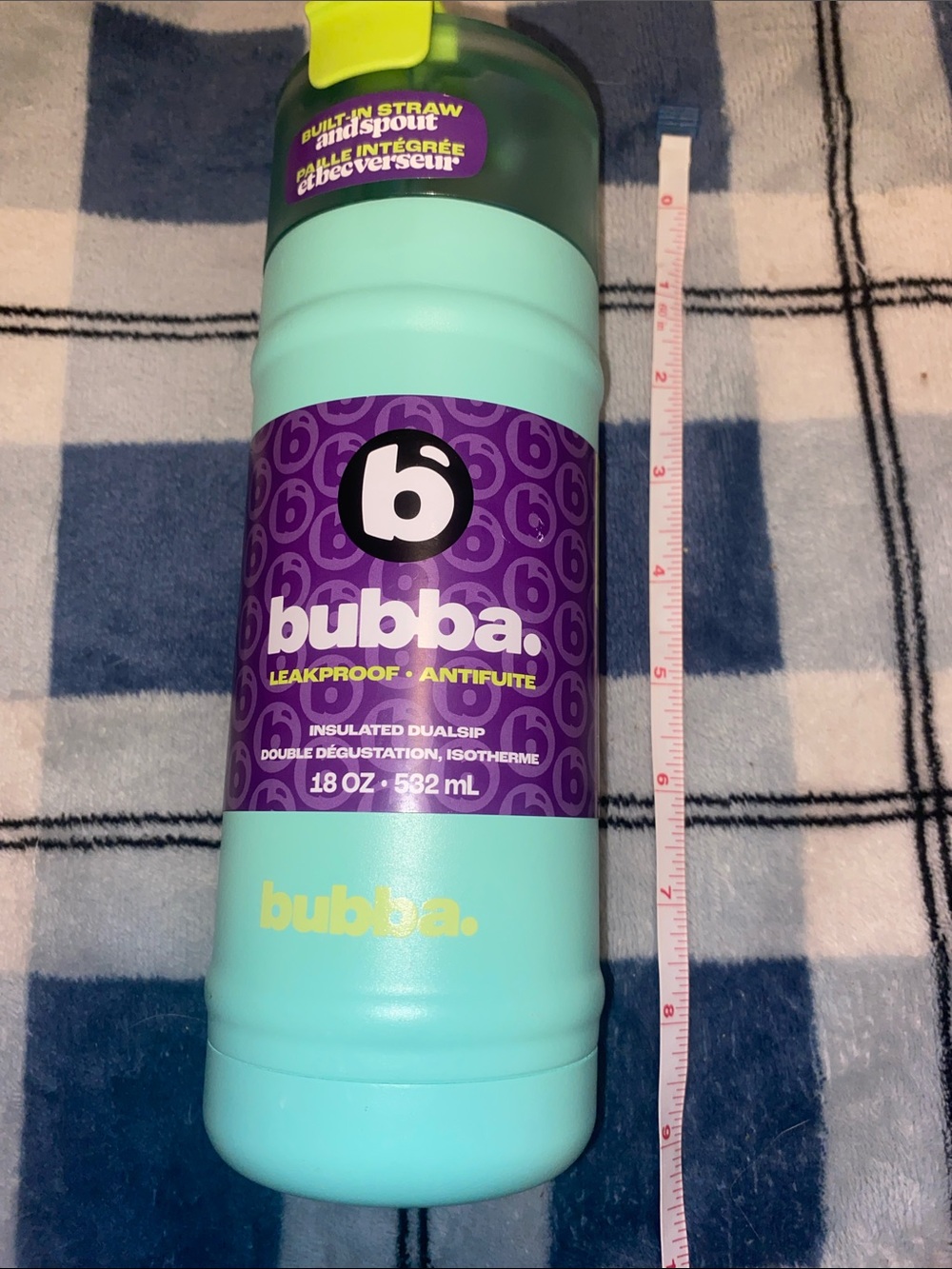 Bubba Aqua Mint Insulated Leakproof Water Bottle - 18 oz